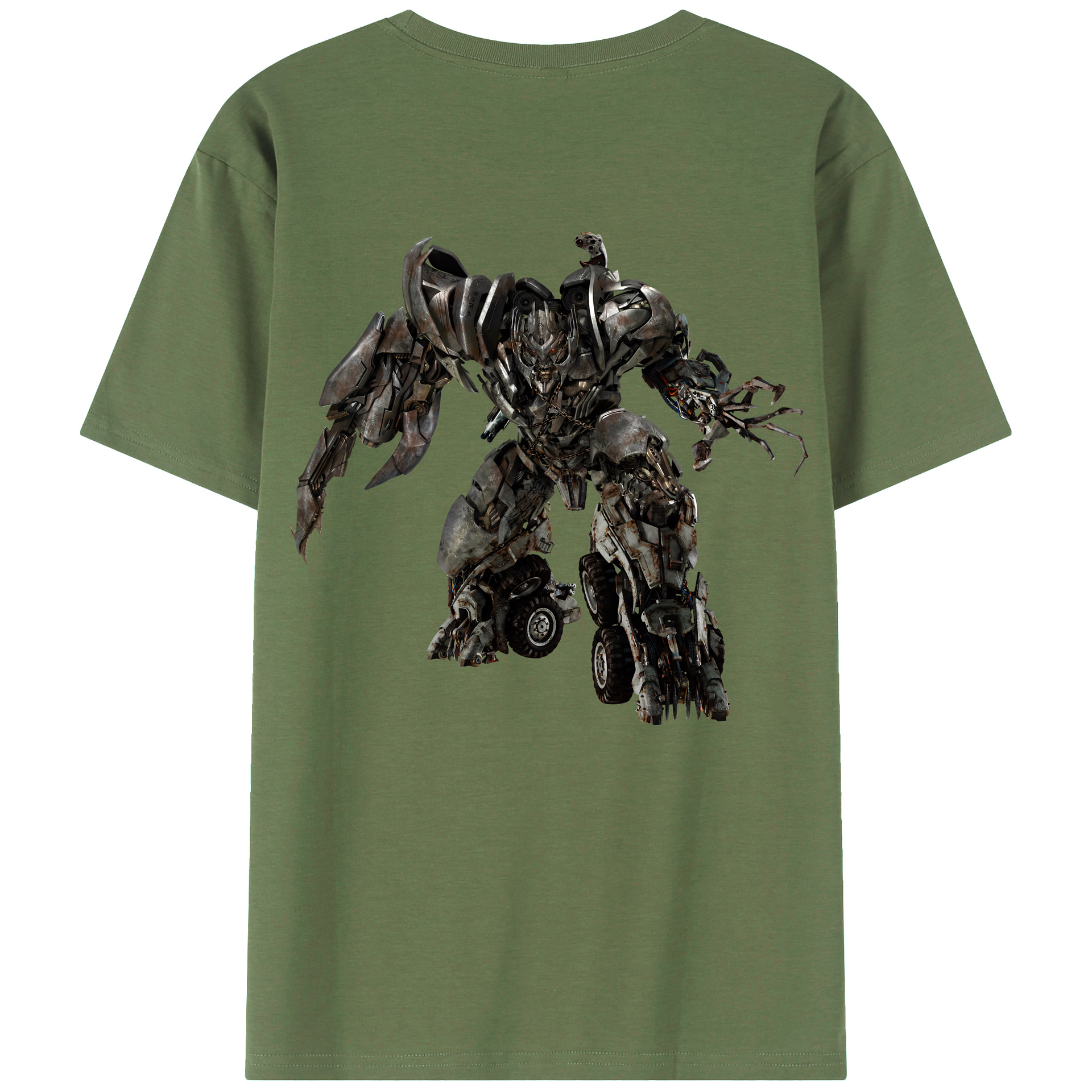 （画像用） Transformers トランスフォーマー 綿100％ メンズ半袖Tシャツ（バックプリント） 通気性